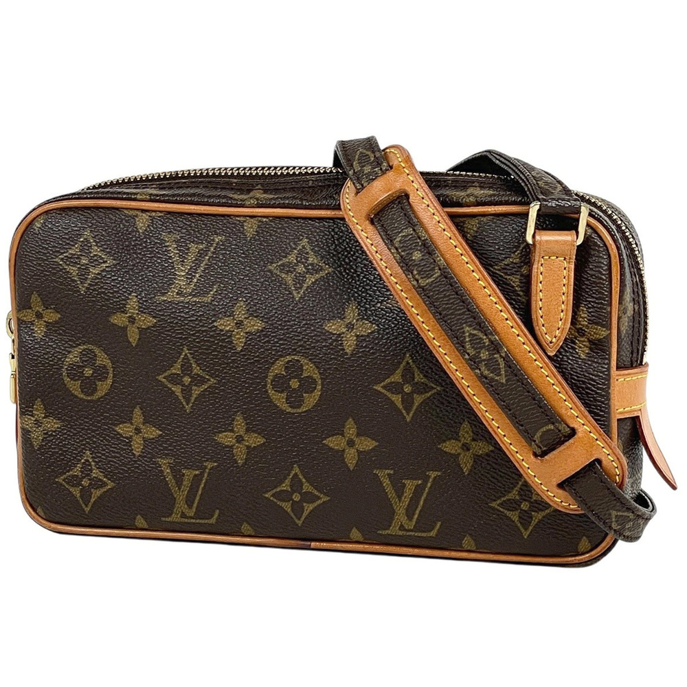Louis Vuitton Pochette Marly Bandouliere Shoulder Bag Monogram Brown